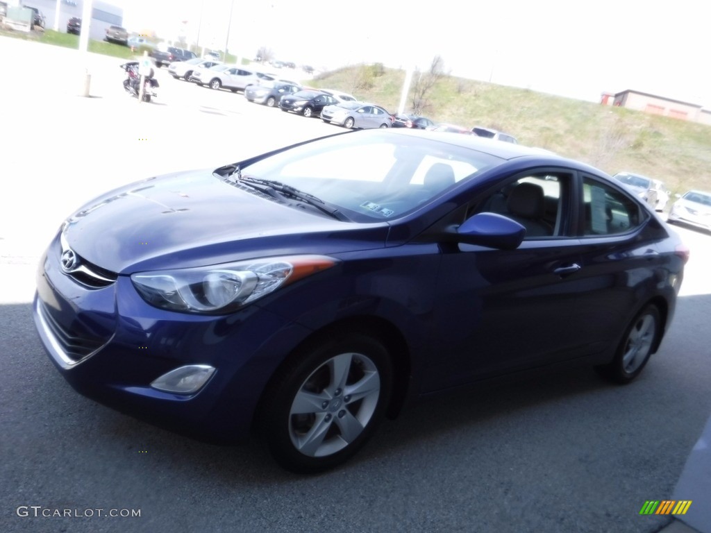2013 Elantra GLS - Indigo Night / Gray photo #5