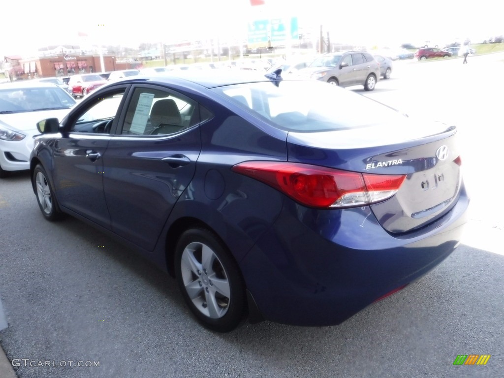 2013 Elantra GLS - Indigo Night / Gray photo #6