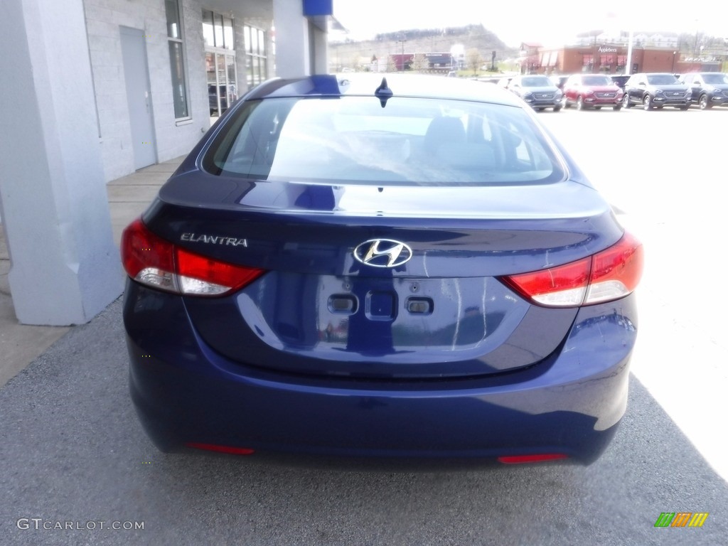 2013 Elantra GLS - Indigo Night / Gray photo #7