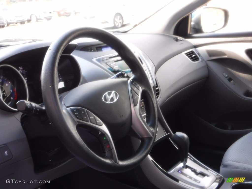 2013 Elantra GLS - Indigo Night / Gray photo #9