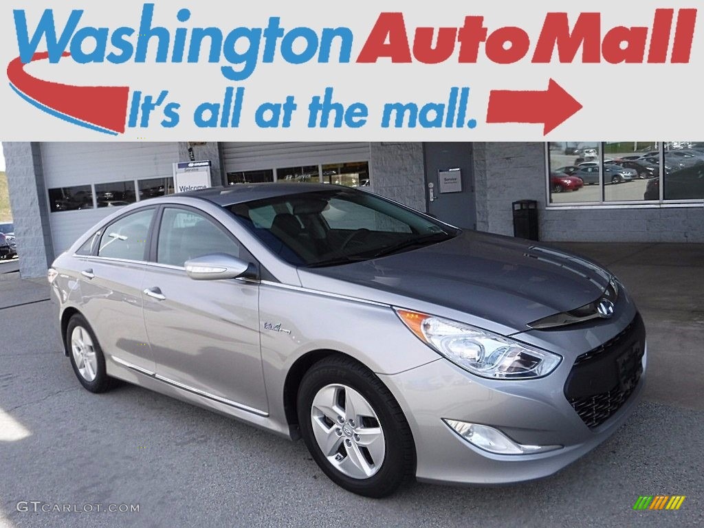 2012 Sonata Hybrid - Hyper Silver Metallic / Gray photo #1