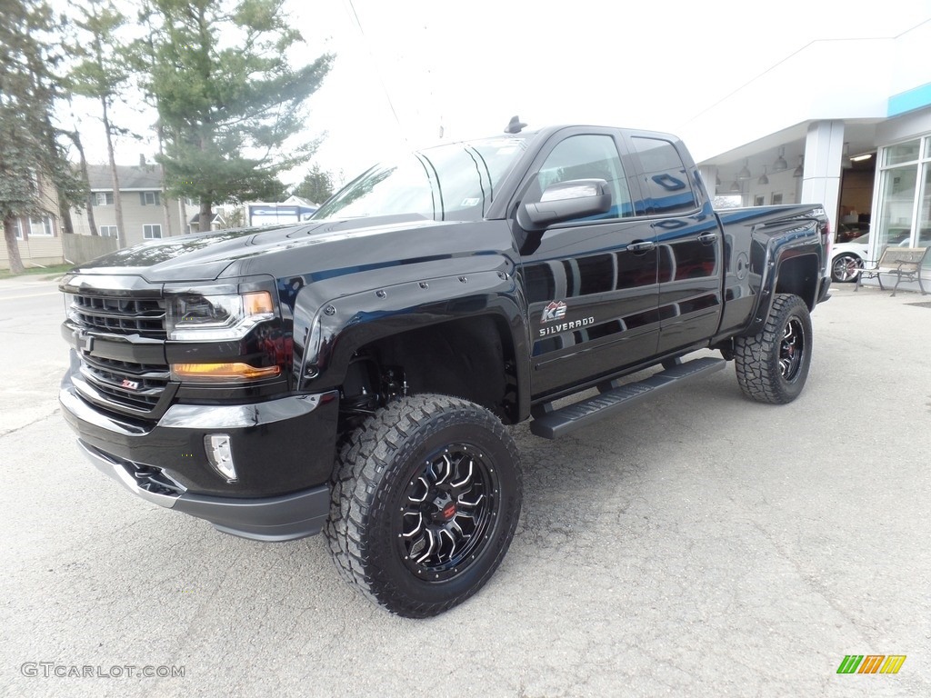 2017 Silverado 1500 LT Double Cab 4x4 - Black / Jet Black photo #4