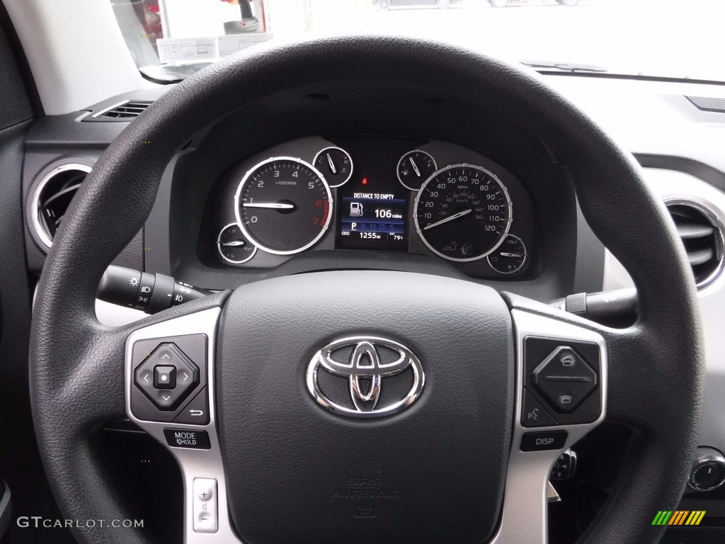 2017 Toyota Tundra SR5 Double Cab 4x4 Graphite Steering Wheel Photo #119821988