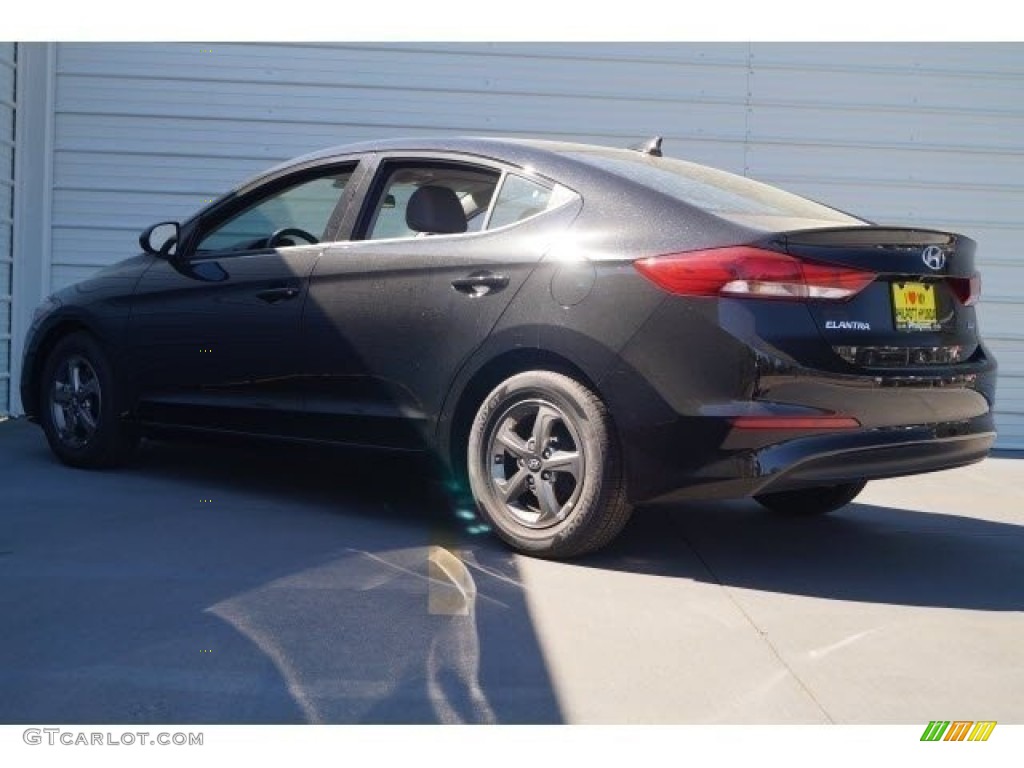 2017 Elantra Eco - Black / Gray photo #3