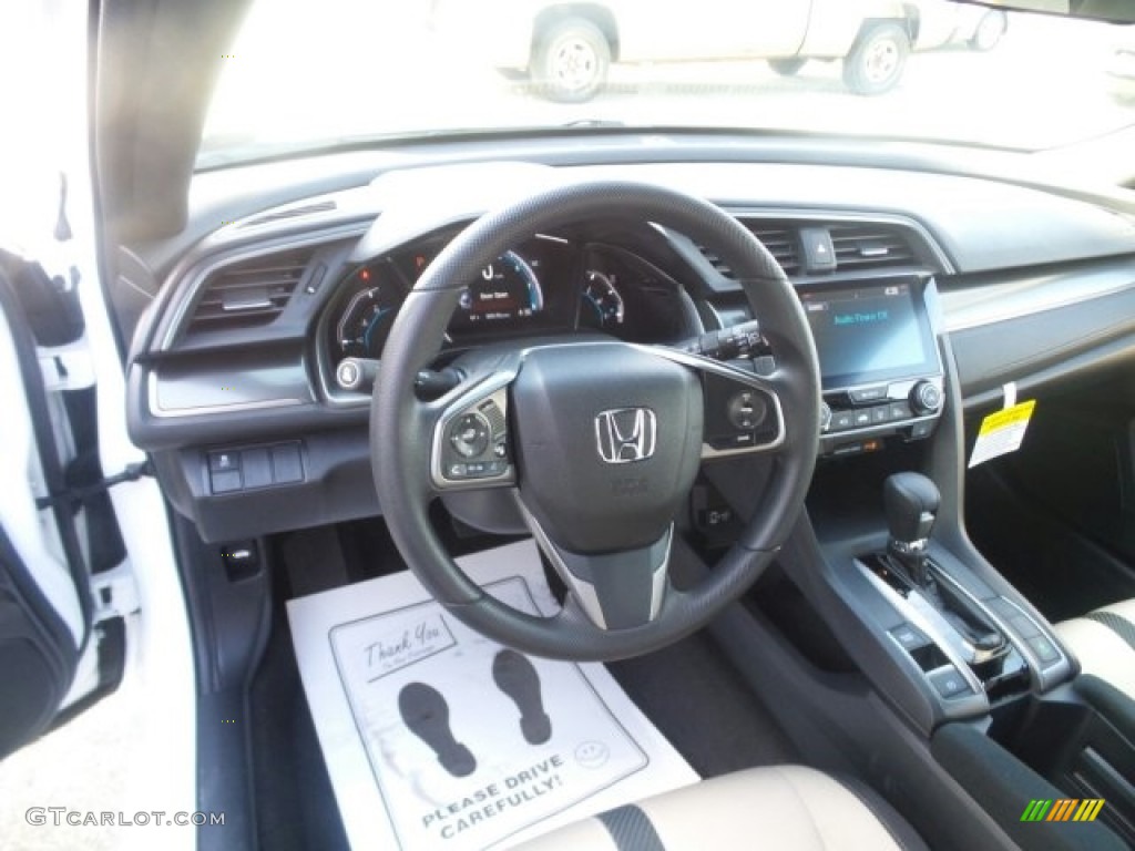 2017 Civic EX Hatchback - White Orchid Pearl / Black/Ivory photo #12