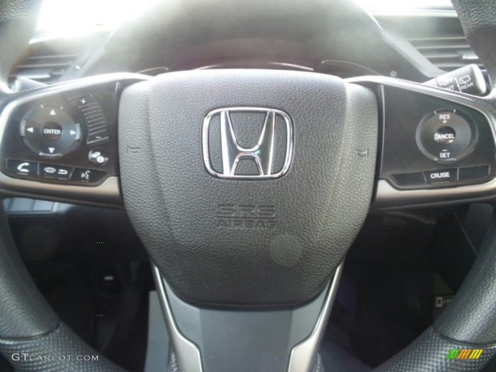 2017 Civic EX Hatchback - White Orchid Pearl / Black/Ivory photo #13