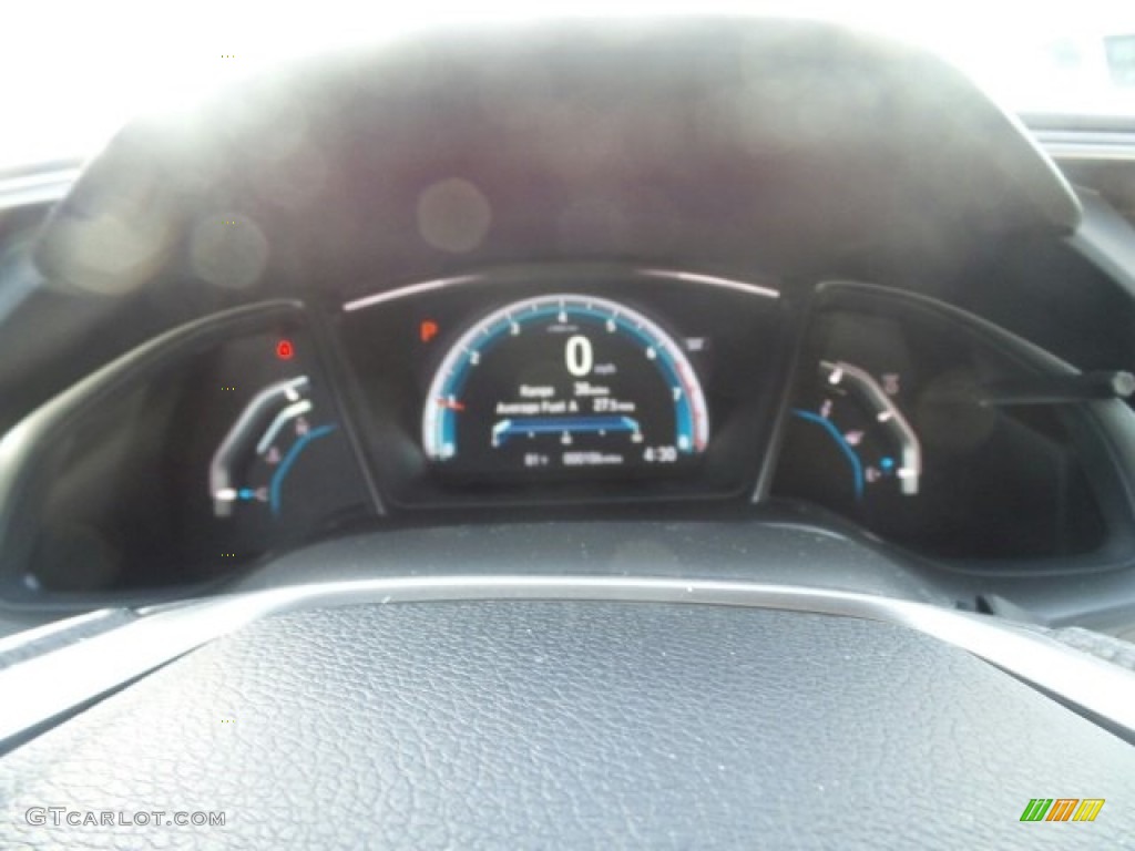 2017 Civic EX Hatchback - White Orchid Pearl / Black/Ivory photo #14