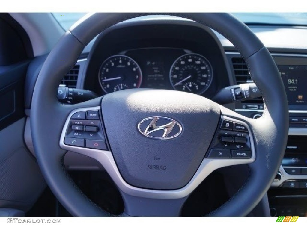 2017 Elantra Eco - Black / Gray photo #11