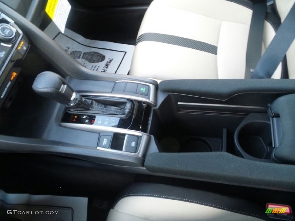 2017 Civic EX Hatchback - White Orchid Pearl / Black/Ivory photo #16