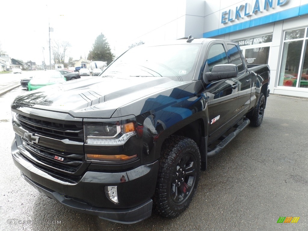 2017 Silverado 1500 LT Double Cab 4x4 - Black / Jet Black photo #3