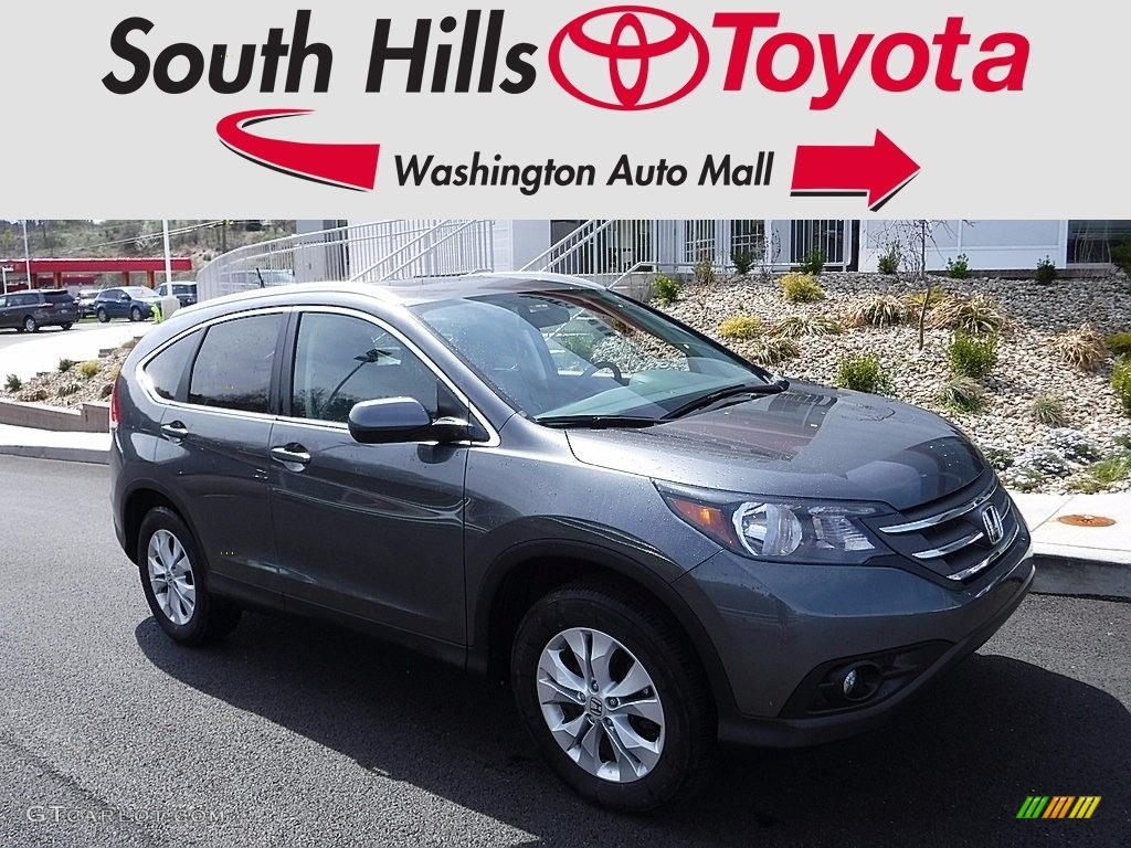 2014 CR-V EX-L AWD - Polished Metal Metallic / Gray photo #1