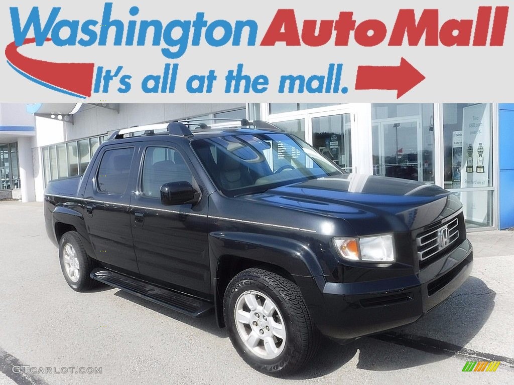 2006 Ridgeline RTL - Nighthawk Black Pearl / Gray photo #1