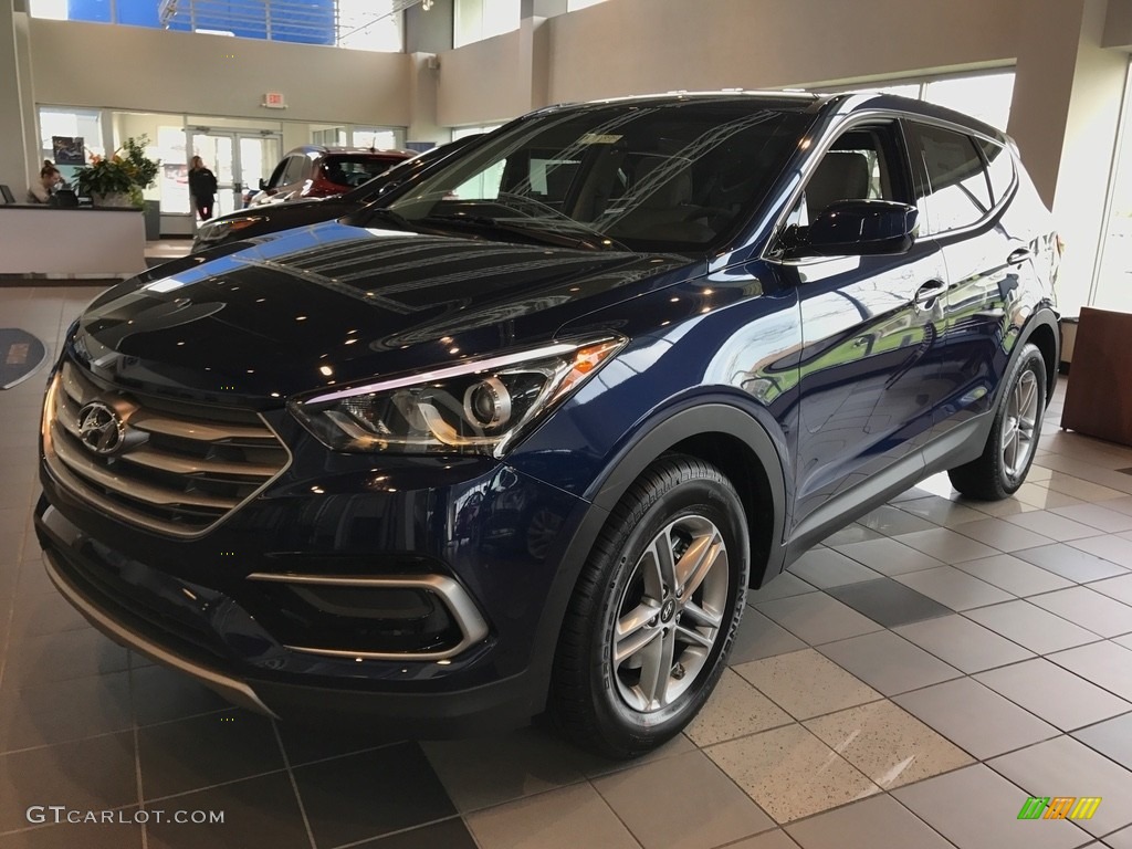 2017 Santa Fe Sport AWD - Nightfall Blue / Beige photo #1