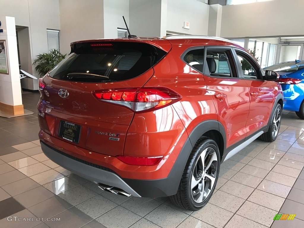 2017 Tucson Sport AWD - Sedona Sunset / Black photo #2