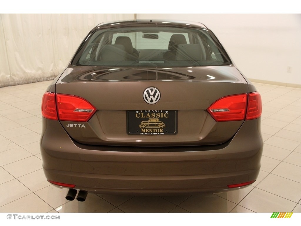 2014 Jetta S Sedan - Toffee Brown Metallic / Latte Macchiato photo #17