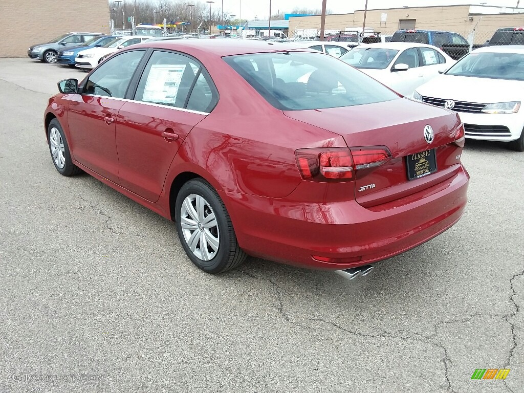 2017 Jetta S - Cardinal Red Metallic / Black/Palladium Gray photo #3