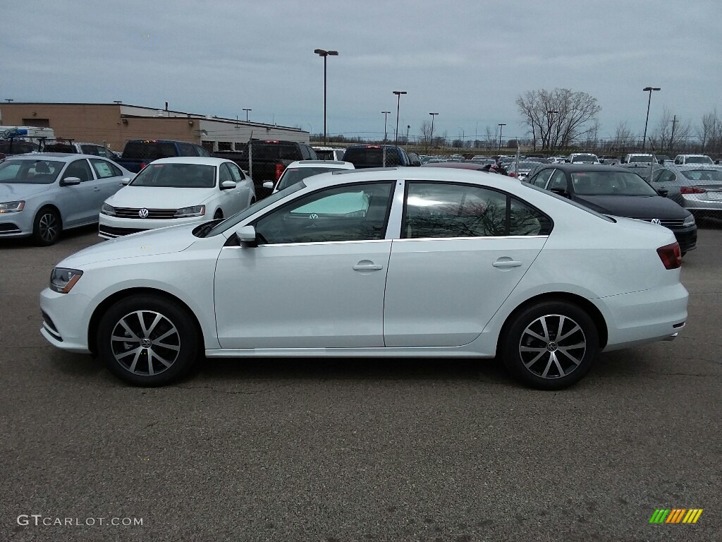 2017 Jetta SE - Pure White / Cornsilk Beige photo #3