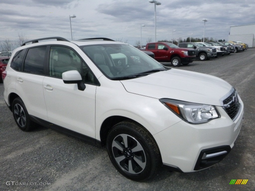 Crystal White Pearl 2017 Subaru Forester 2.5i Premium Exterior Photo #119827145