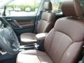 2017 Subaru Forester Saddle Brown Interior Front Seat Photo