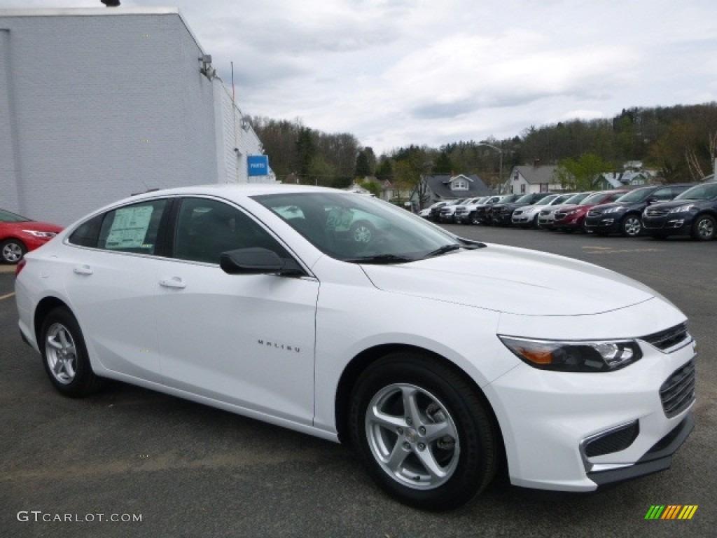 2017 Malibu LS - Summit White / Dark Atmosphere/Medium Ash Gray photo #1