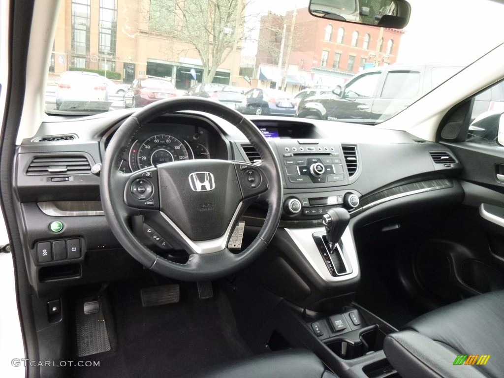 2014 Honda CR-V EX-L AWD Black Dashboard Photo #119830913