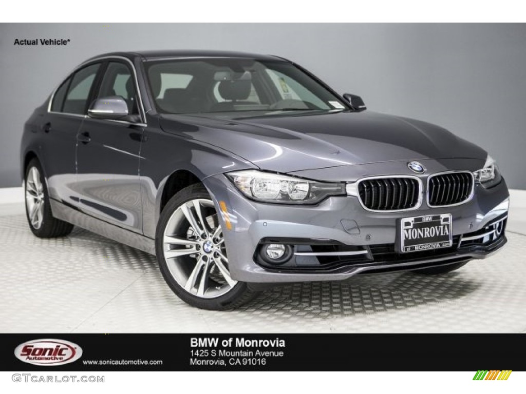 2017 3 Series 330i Sedan - Mineral Grey Metallic / Black photo #1