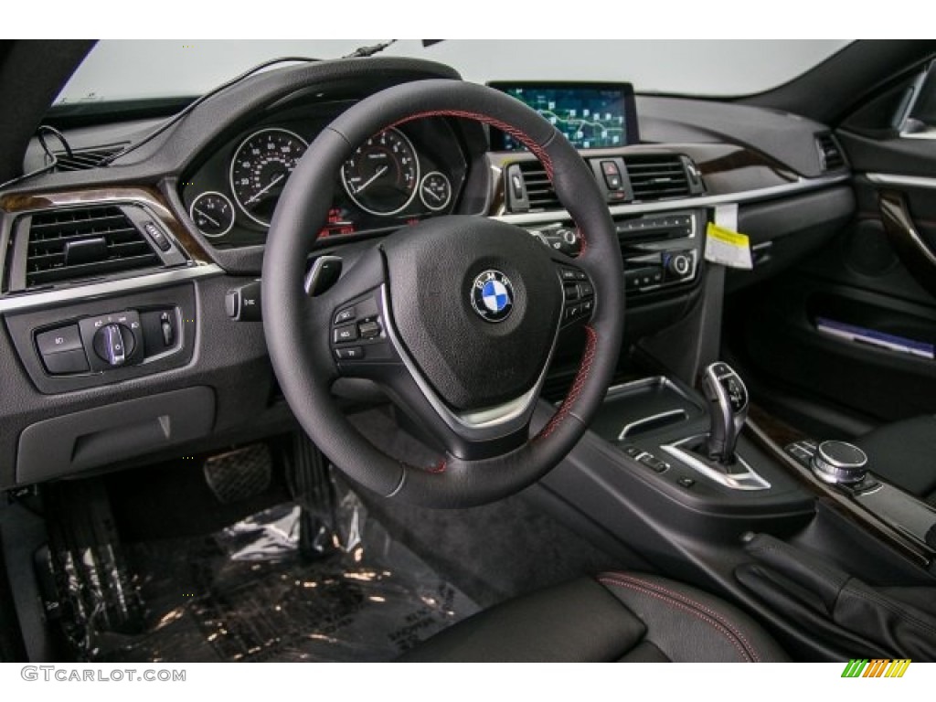2017 4 Series 430i Gran Coupe - Midnight Blue Metallic / Black photo #6