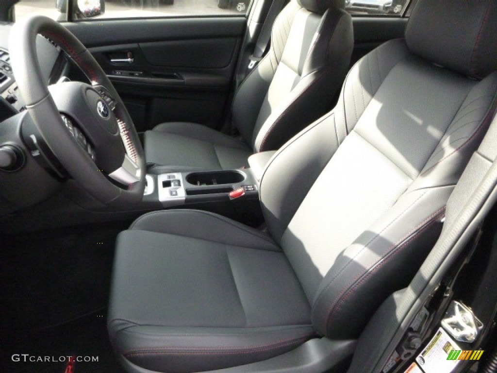 Carbon Black Interior 2017 Subaru WRX Limited Photo #119831306