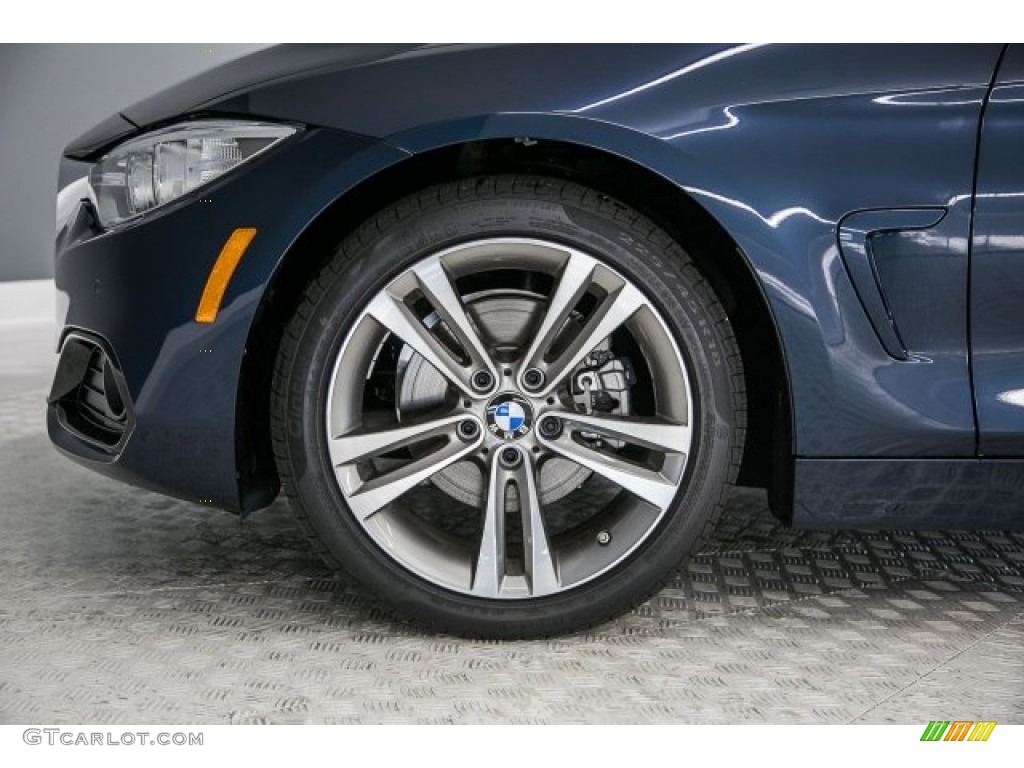 2017 4 Series 430i Gran Coupe - Midnight Blue Metallic / Black photo #9