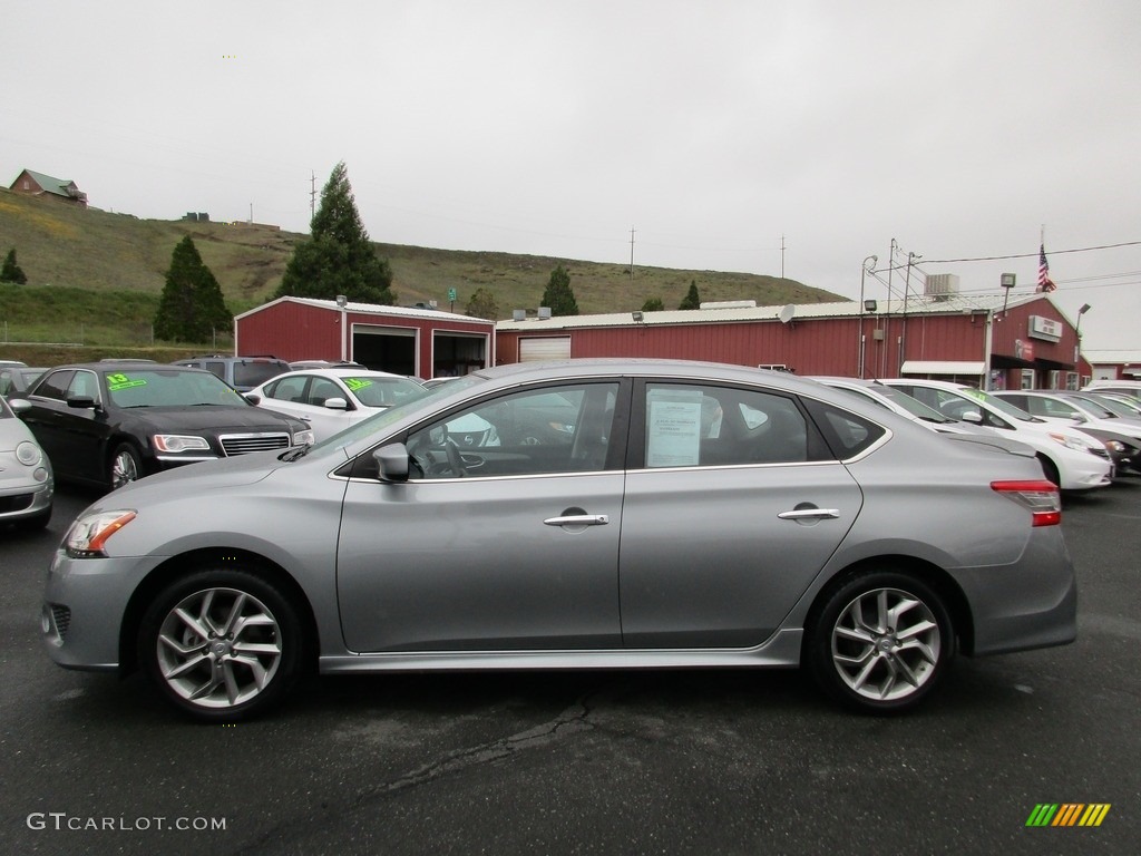 2013 Sentra SR - Magnetic Gray Metallic / Charcoal photo #4