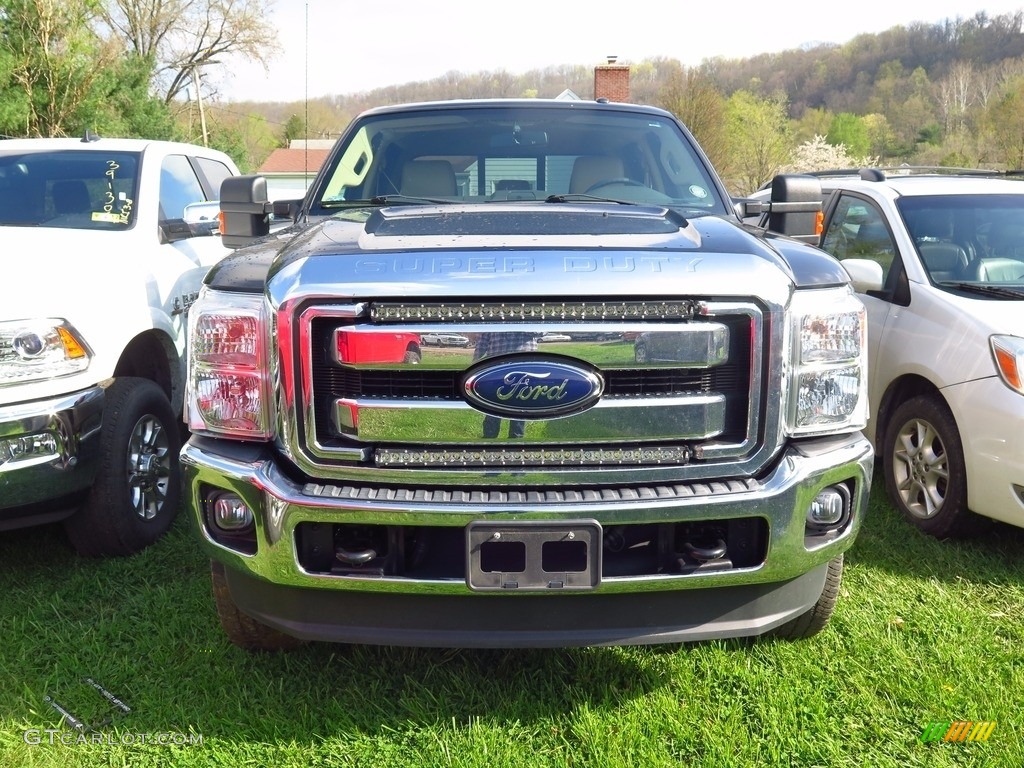 2014 F250 Super Duty Lariat Crew Cab 4x4 - Kodiak Brown Metallic / Adobe photo #2