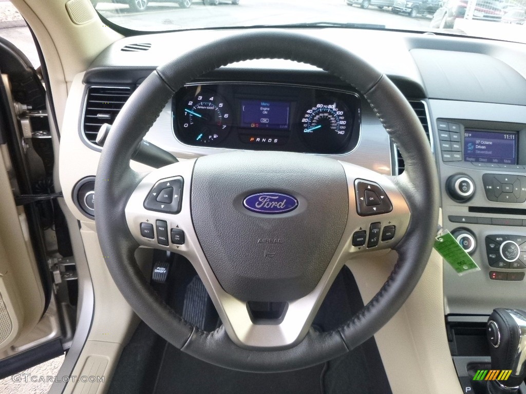 2017 Ford Taurus SEL Dune Steering Wheel Photo #119833373