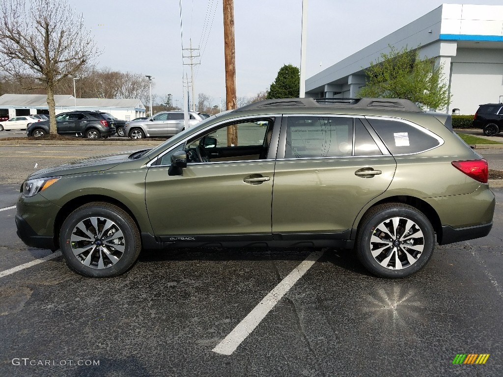Wilderness Green Metallic 2017 Subaru Outback 3.6R Limited Exterior Photo #119833559