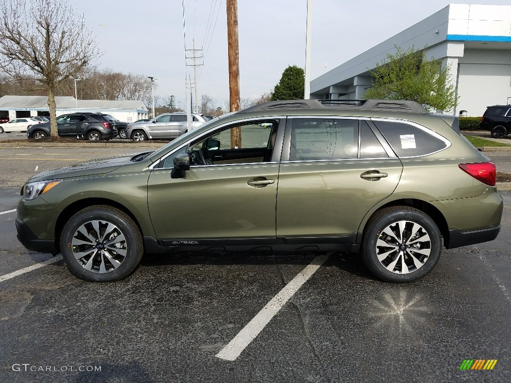 2017 Outback 3.6R Limited - Wilderness Green Metallic / Warm Ivory photo #3