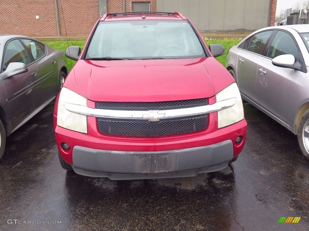 2005 Equinox LT AWD - Salsa Red Metallic / Light Gray photo #2