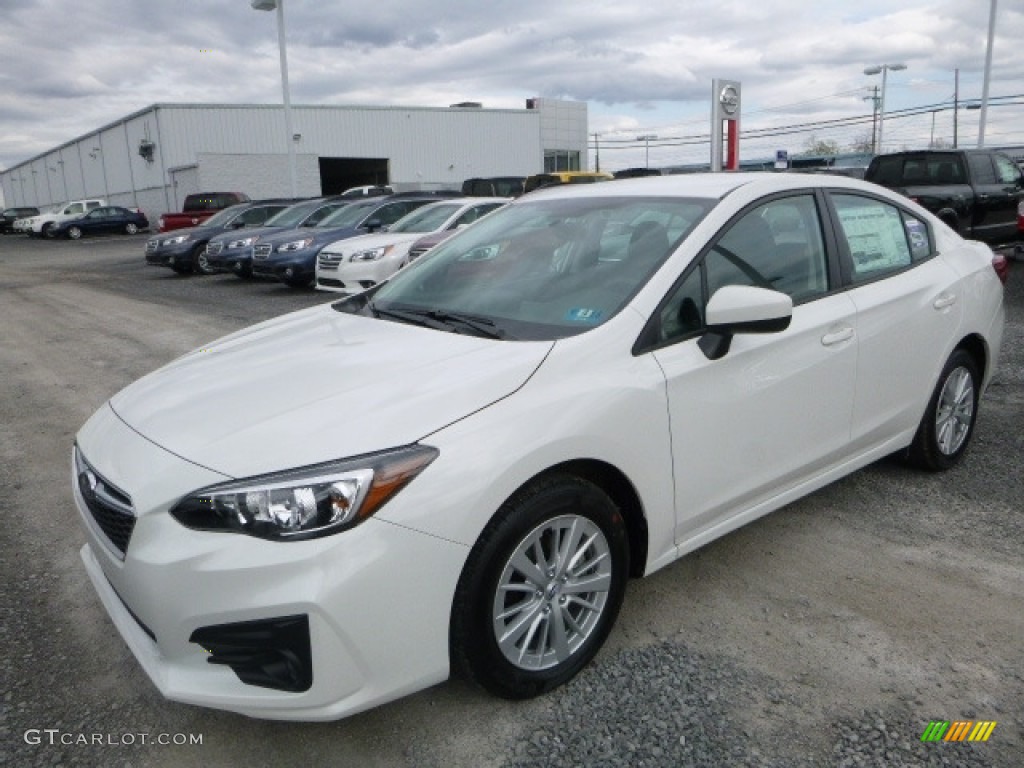 2017 Impreza 2.0i Premium 4-Door - Crystal White Pearl / Black photo #11