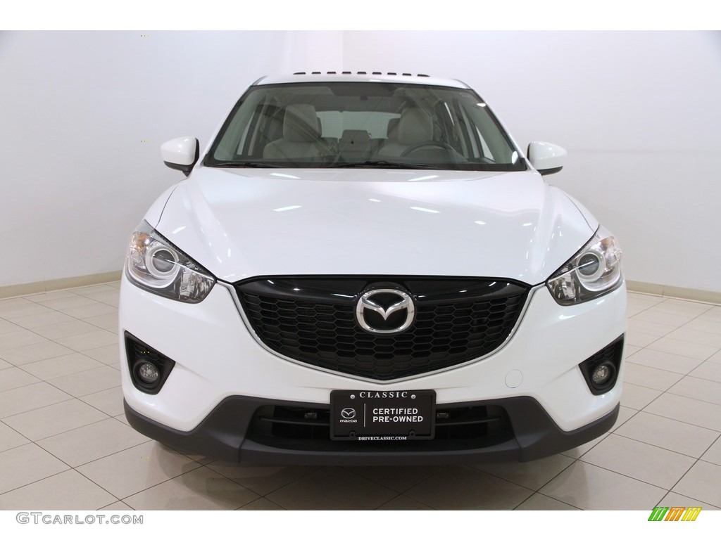 2014 CX-5 Touring AWD - Crystal White Pearl Mica / Sand photo #2