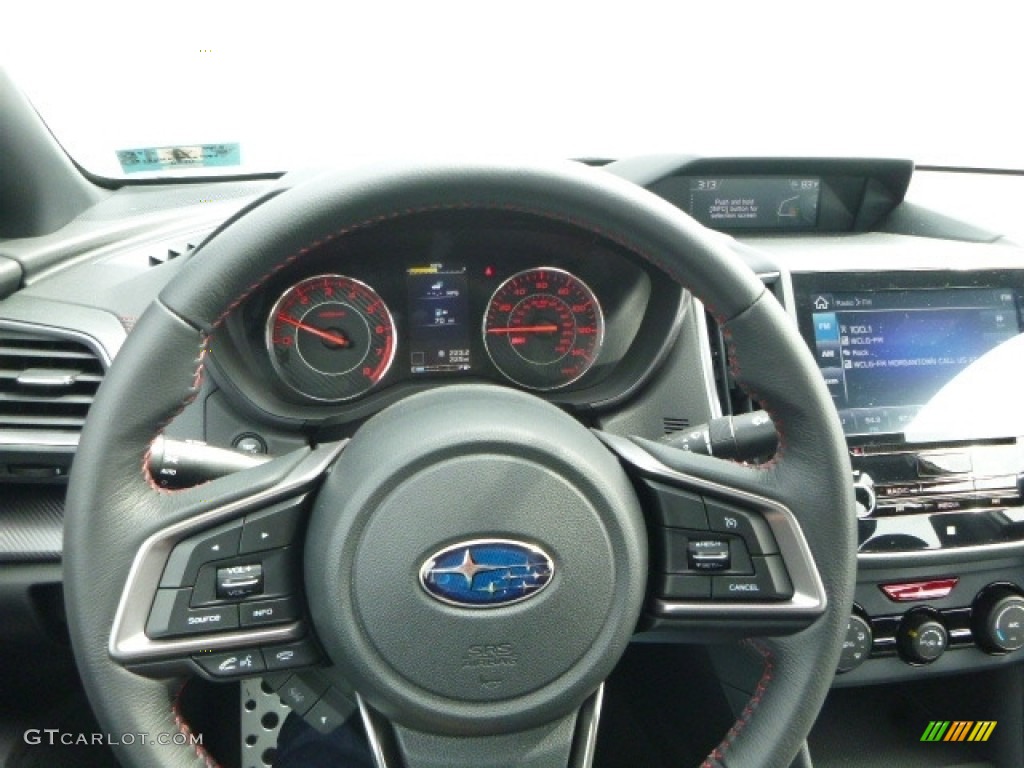 2017 Subaru Impreza 2.0i Sport 4-Door Black Steering Wheel Photo #119836835