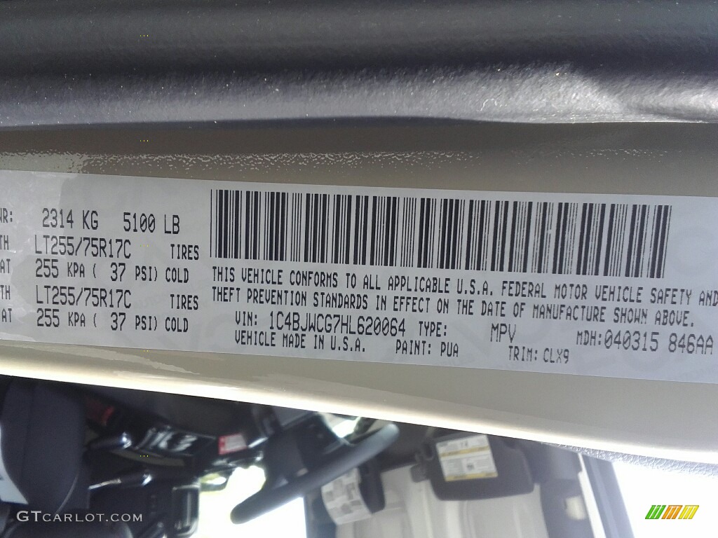 2017 Jeep Wrangler Rubicon Recon Edition 4x4 Color Code Photos
