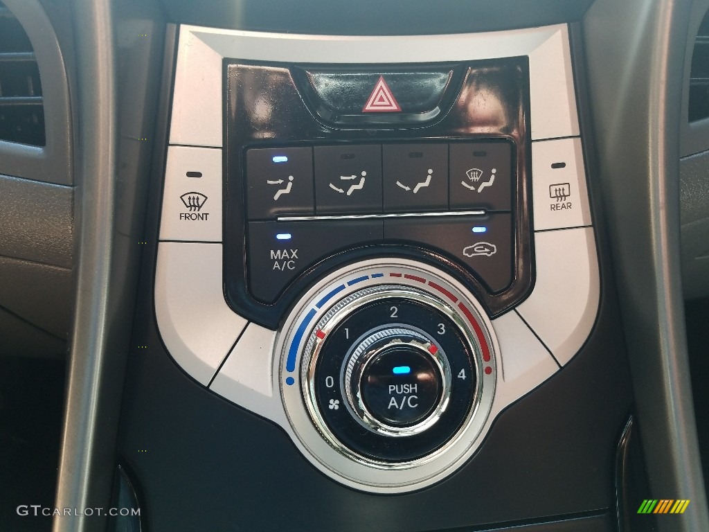 2012 Elantra GLS - Midnight Black / Gray photo #16