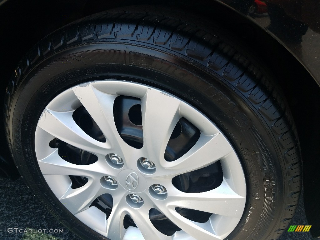 2012 Elantra GLS - Midnight Black / Gray photo #21