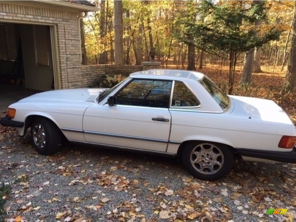 1988 SL Class 560 SL Roadster - Arctic White / Black photo #8