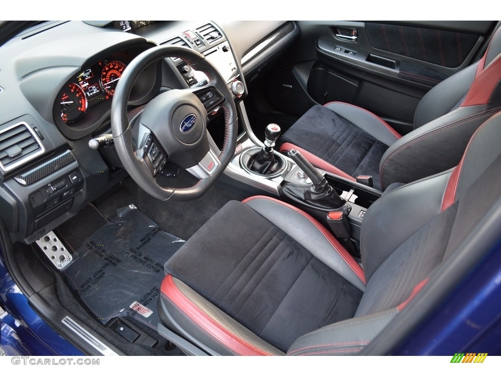 Carbon Black Interior 2016 Subaru WRX STI Photo #119841569