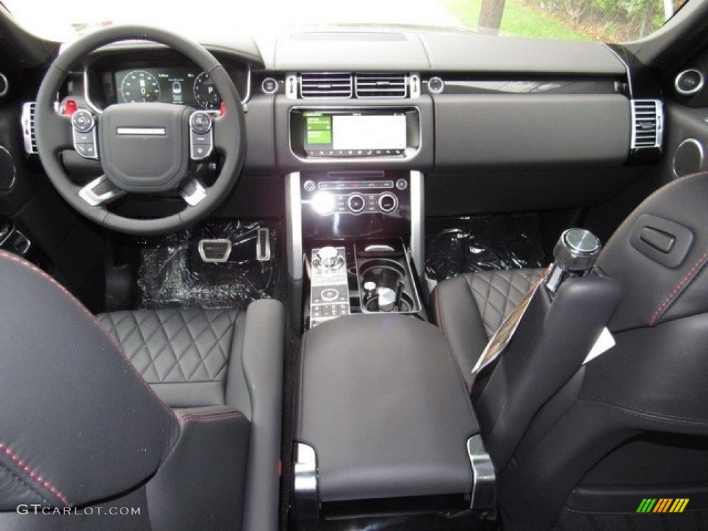 2017 Land Rover Range Rover SVAutobiography Dynamic Ebony/Pimento Dashboard Photo #119841872