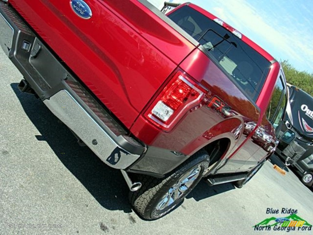 2017 F150 XLT SuperCrew 4x4 - Ruby Red / Earth Gray photo #35