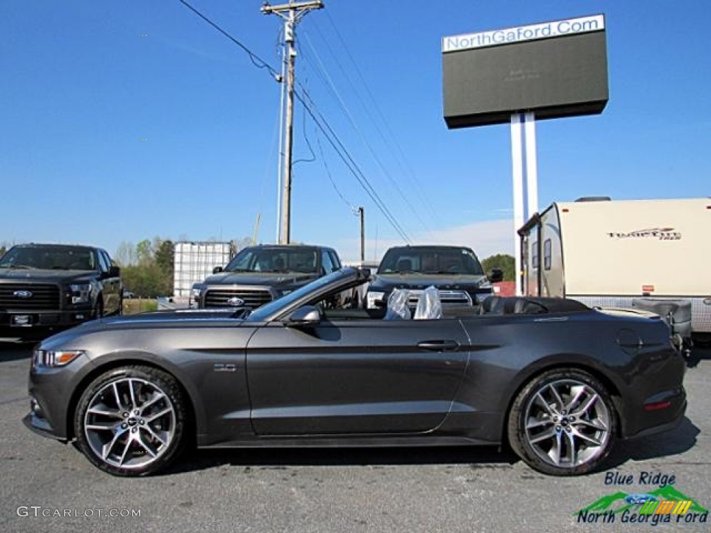 2017 Mustang GT Premium Convertible - Magnetic / Ebony photo #2