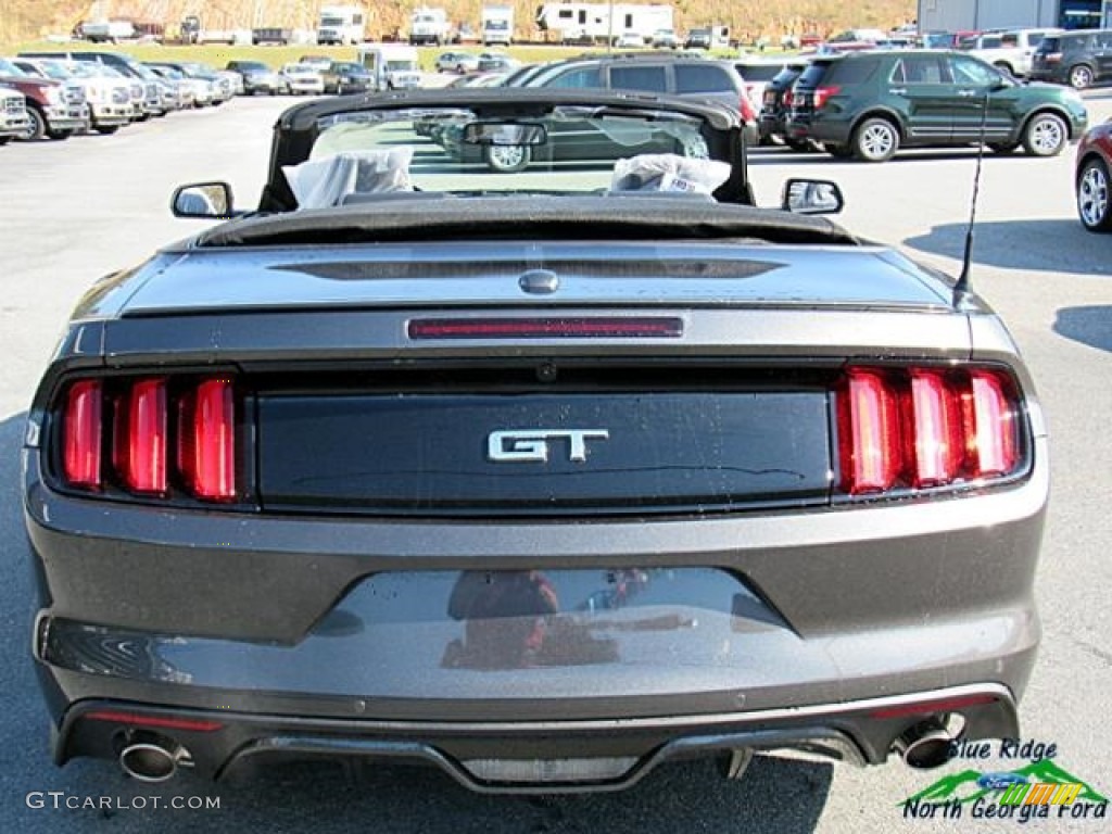 2017 Mustang GT Premium Convertible - Magnetic / Ebony photo #4