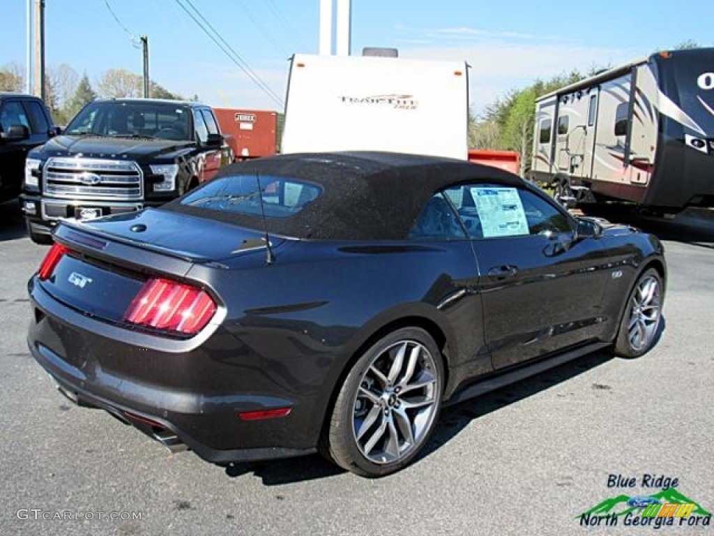 2017 Mustang GT Premium Convertible - Magnetic / Ebony photo #10