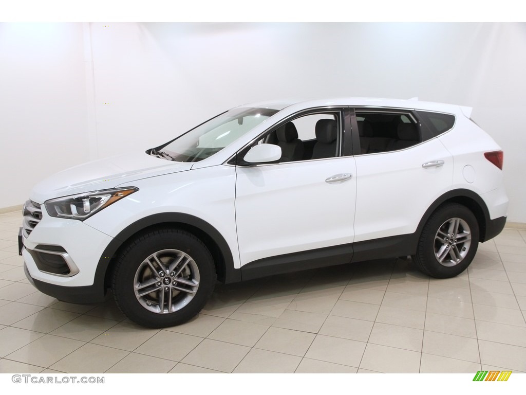 Pearl White 2017 Hyundai Santa Fe Sport AWD Exterior Photo #119845586