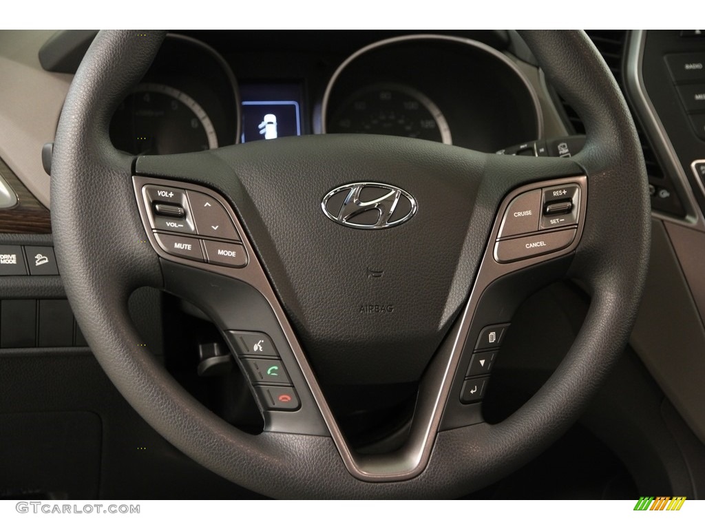 2017 Hyundai Santa Fe Sport AWD Gray Steering Wheel Photo #119845622